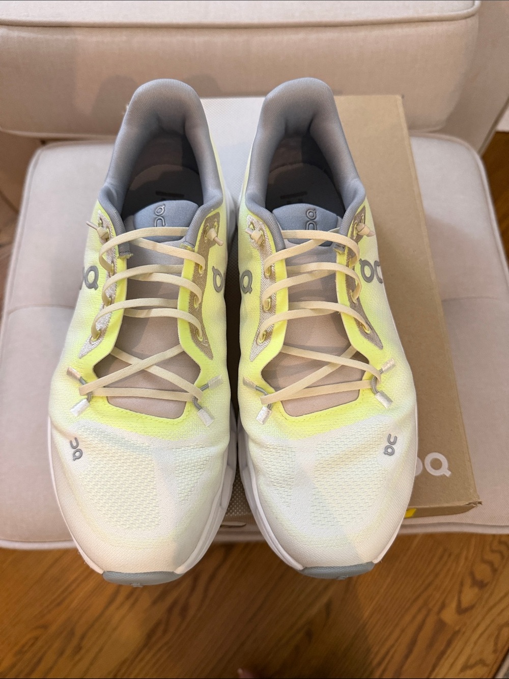 GUC On Cloud Cloudtilt Women's Athletic Shoes Sneakers White Yellow- Size 8.5 - Picture 5 of 11
